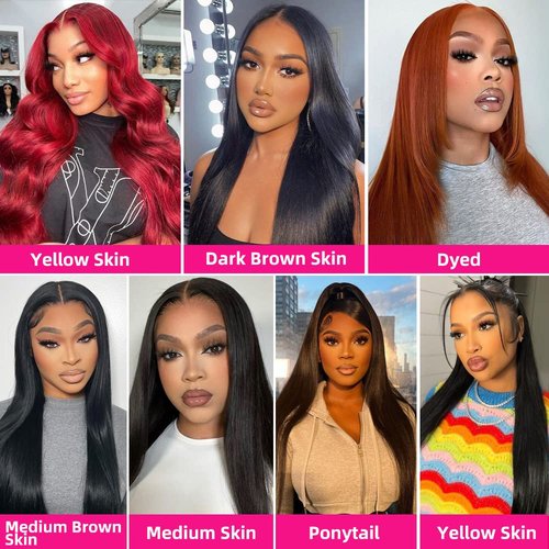 PERISMODA 13X6 Lace Front Wigs Human Hair Pre Plucked 30 Inch Straight Lace Front Wigs Human Hair 180% Density Glueless Transparent HD Lace Frontal Wigs Human Hair Wig for Women Natural Black Color