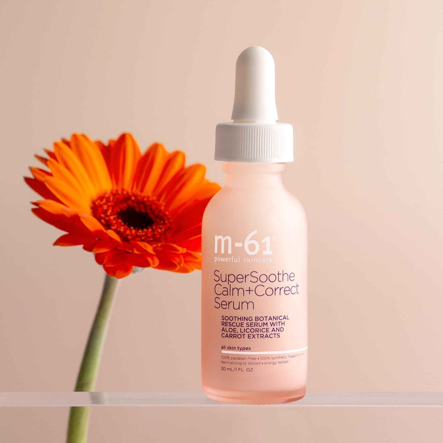 m-61 SuperSoothe Calm+Correct Serum | Soothing Botanical Rescue Serum To Calm Skin, Hydrate, and Reduce Redness. For Sensitive Skin - 1 Fl Oz