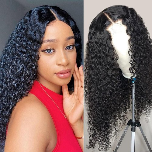 Condescension Human Hair Wig HD Natural Black Jerry Curly Wigs Human Hair 200% Density Real 13X4 Natural Black Jerry Curly Wigs Pre Plucked for Black Women