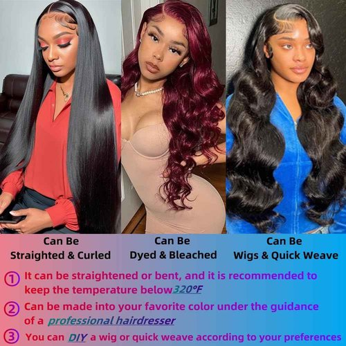 Superfect Human Hair Bundles 16 18 20 Inch Body Wave Bundles Human Hair 12A 100% Unprocessed Brazilian Virgin Hair Weave 3 Bundles Natural Black Color (16 18 20, Body Wave 3 Bundles)