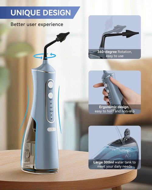 SEEDEAR Electric Ear Wax Removal Kit, Ear Wax Cleaner with 4 Water Pressure Modes, Ear Cleaning Kit Safer and More Effective Ear Irrigation Flushing System, Earwax Removal Tool with 4 Nozzles (Grey)
