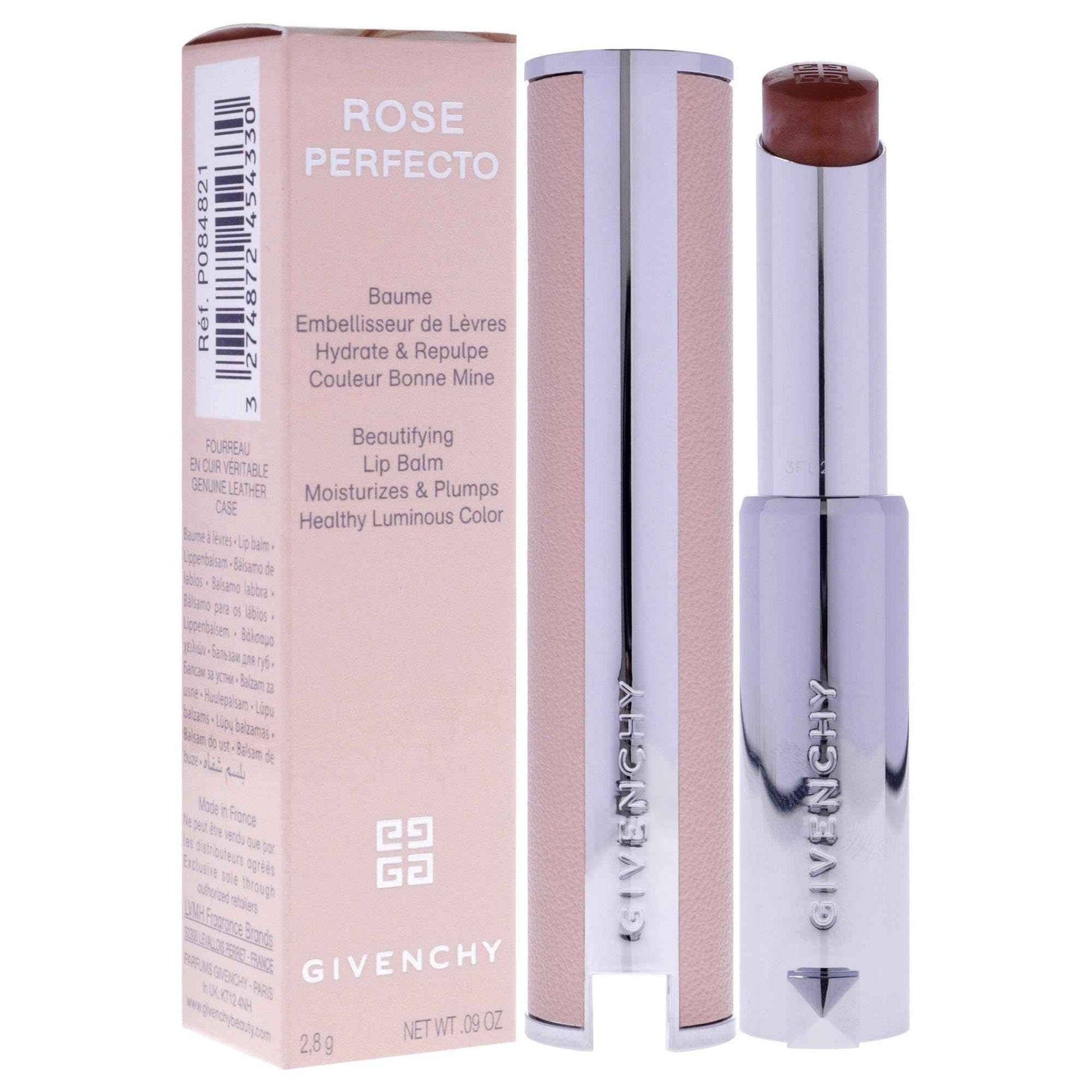 Givenchy Rose Perfecto Plumping Lip Balm - N302 Warm Maple for Women - 0.09 oz Lip Balm