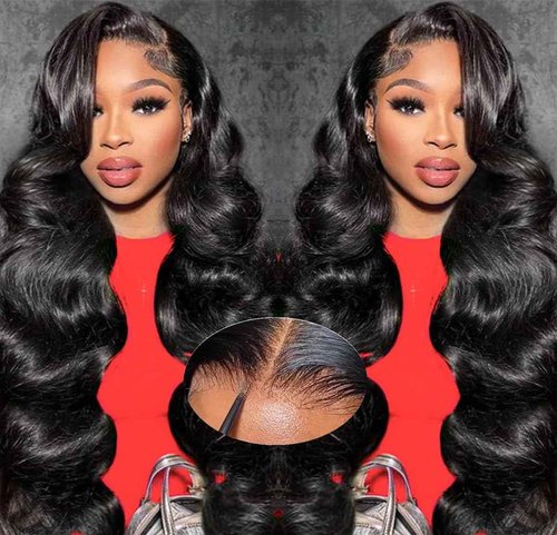 Tosiboy 5x5 Hd Lace Closure Wigs Human Hair Pre Cut Lace Glueless Wig Wear and Go Wigs Human Hair Pre Plucked 180 Density Body Wave Lace Front Wigs Human Hair Glueless for Women Natural Hairline
