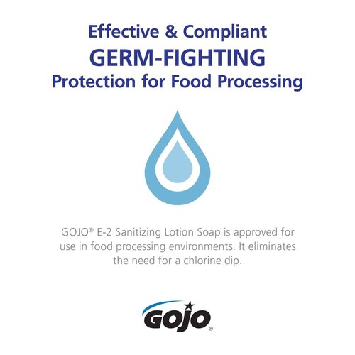 GOJO PCMX E2 Sanitizing Lotion Soap, Fragrance Free, 2000 mL Sanitizing Lotion Hand Soap Refill PRO TDX Push-Style Dispenser (Pack of 4) - 7281-04