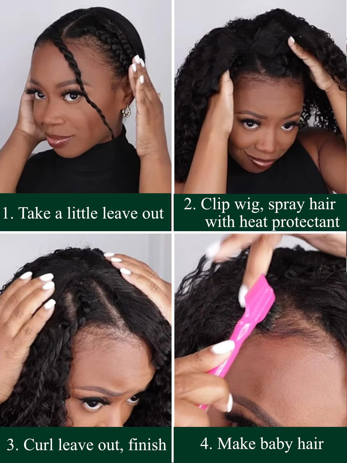 KLAIYI EasiContour V Part Wig Human Hair Body Wave Glueless Upgrade U Part Wig No Leave Out No Gel Clip in Half Wig V Shape Pull and Go Beginner Friendly Ready to Wear Natural Black Color 150% 16Inch