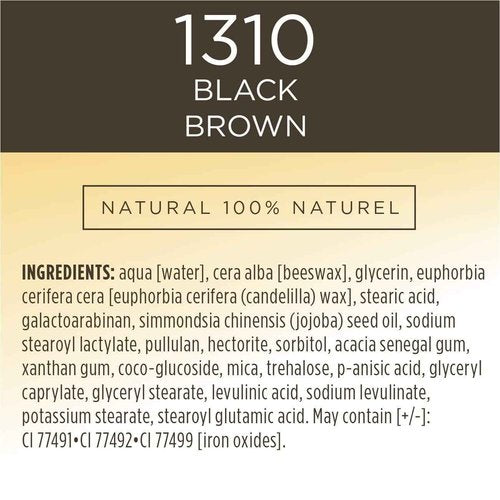 Burt's Bees 100% Natural Nourishing Mascara, Black Brown - 0.4 Ounce (Pack of 2)
