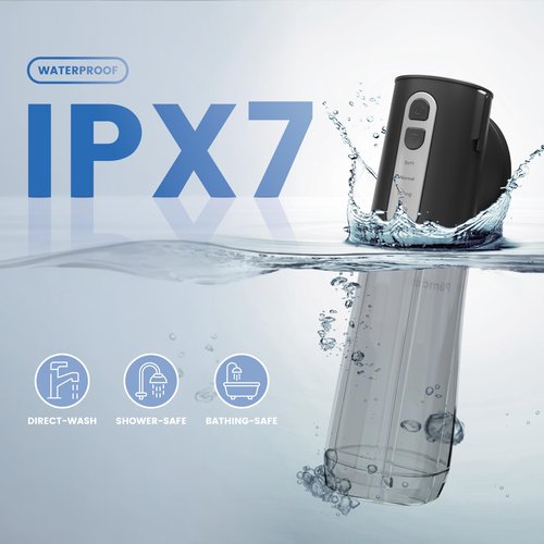 Electric Ear Wax Removal Device, Ear Cleaner with 4 Cleaning Modes, 2 Different Size Big Hole for Ear Irrigation, One-Piece Waste Tank Portable Design, IPX7, 6Tips, Black