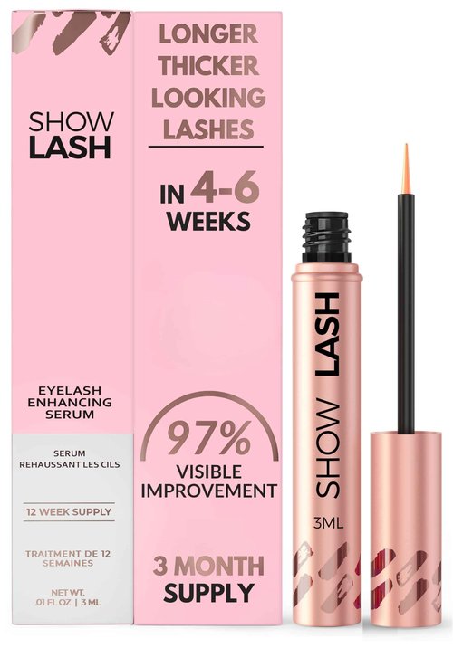 LeVaye Cosmetics Show Lash Eyelash Serum for Longer, Thicker, Gorgeous Looking Lashes, Cruelty Free Lash Serum