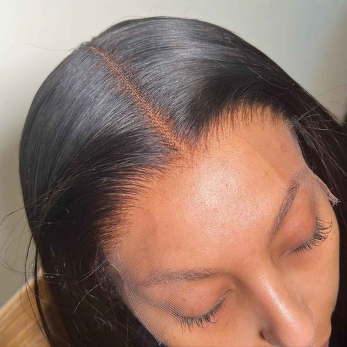 VINOVILLO 6x6 Skinlike Real HD Lace Closure Only Straight Ultra Thin Invisible Lace Virgin Human Hair Closure Pre Plucked Natural Hairline Sew In Closure Piece 16 Inch Natural Black