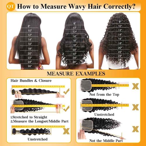 QTHAIR 16A Brazilian Loose Wave Hair Bundles With Closure (14 16 18+12inch) 3 Bundles with 4X4 Lace Closure Free Part Virgin Remy Hair Brazilian Weave Human Hair