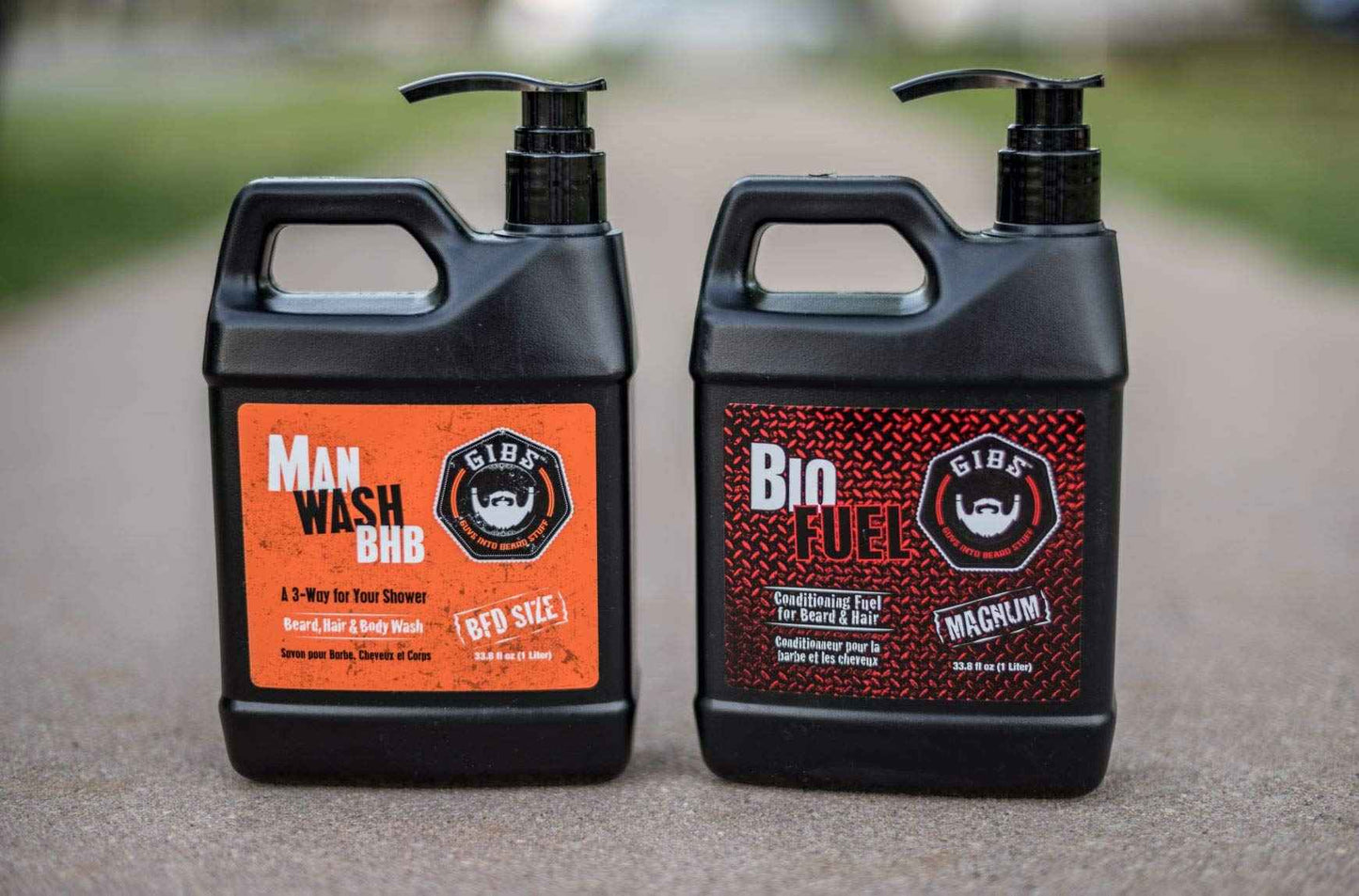 GIBS Grooming Man Wash Shampoo and Biofuel Conditioner, 33.8 fl. oz.