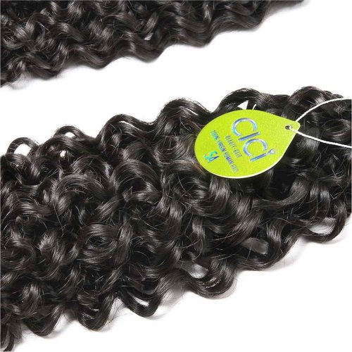 CICI Beauty Grade 5A Brazilian Curly wave 100% Virgin Human Hair Weaving 1 Bundle 26 Inches Natural Color