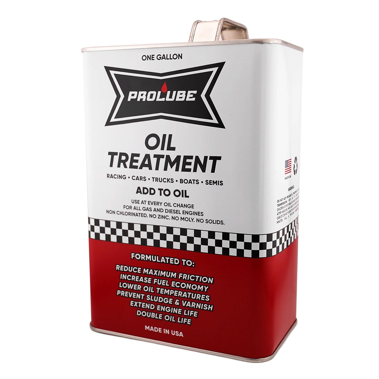 Prolube Oil Treatment - Engine Oil Additive for Gas & Diesel Engines - Reduces Wear, Noise, Vibration - Boosts Fuel Economy & Horsepower - Works on Transmissions & Differentials (1Gallon)