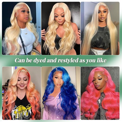 Sweetie 16 Inch 613 13x4 Lace Front Wig Human Hair 150% Density 12A Blonde Wig Human Hair Body Wave Lace Front Wigs Human Hair for Women HD Lace Glueless Wigs Human Hair Pre Plucked