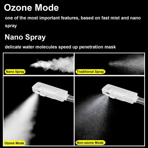 HeavenBird Stand Professional Ozone Facial Steamer with Touch Control, Detachable, Adjustable Height & Rolling Base, 360° Rotatable Nozzle, Hot Mist Function, Use for Home, Salon SPA