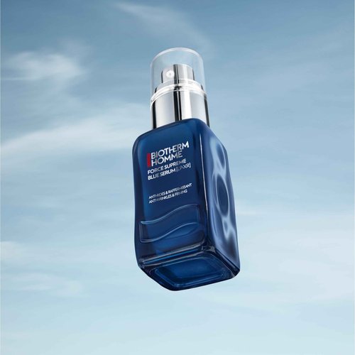 Biotherm Force Supreme Blue Serum [LP-XR] for Men, With 35 Nutrients for Skin Regeneration, Pro-Xylane for Firmness, Ultra-Resurfacing Pro-Retinol and Peptides Fractions for Definition, 2 Fl. Oz.