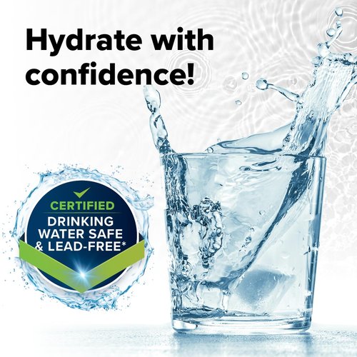 Camco TastePURE 25-Ft - RV Drinking Water Hose - Contains No Lead, No BPA & No Phthalate - Features Reinforced Design & Crafted of PVC - 1/2” Inside Diameter, Made in the USA (22735)
