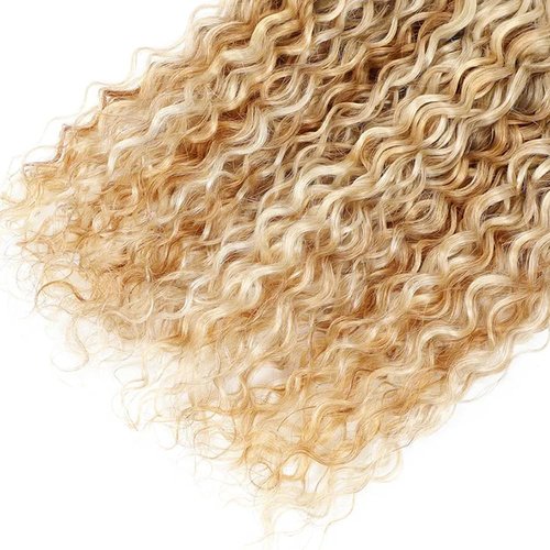 26 28 30 Inch #27 Bundles Human Hair Blonde Water Wave Bundle P27/613 Human Hair Bundles 613 Blonde Wet and Wavy Bundle