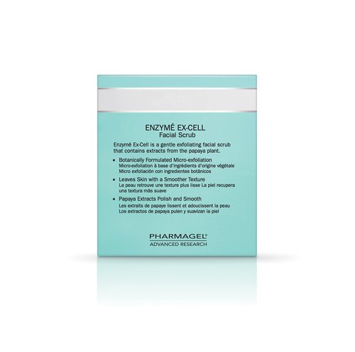 Pharmagel Enzyme Ex-Cell - Gentle Papaya Face Exfoliator Scrub for All Skin Types - 18 Ounces