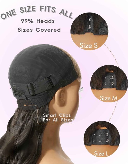 Qokyku Glueless Wigs Human Hair Pre Plucked Pre Cut Deep Wave Lace Front Wigs Human Hair 5x5 HD Lace Closure Wig 180 Density Wear and Go Wig for Black Women Beginner Friendly 24 Inch