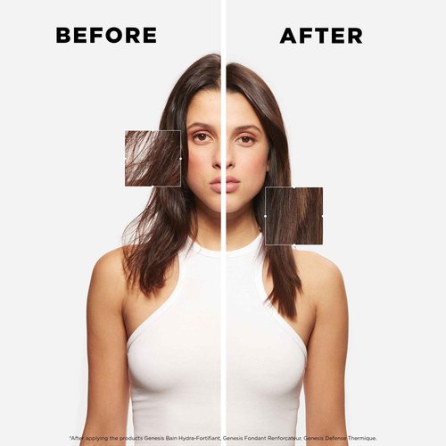 Kerastase Genesis Hydra-Fortifiant Shampoo & Conditioner Set For Fine or Oily Hair - Strengthens Weak Strands and Protects Against Breakage, Silicone-Free