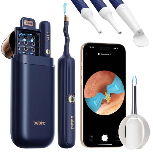 Ear Wax Removal Tool Camera with Light–Visual Ear Cleaner Otoscope Ear Scope, Flexible Wireless Ear Cleaning Kit Ear Picker, Portable Painless Earwax Remover Tweezers for Adults, Kids