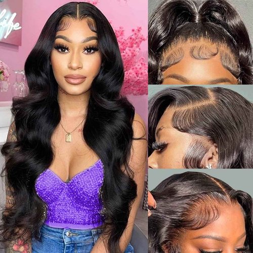 Worldnewhair 13X6 Lace Front Wigs Body Wave Human Hair 26 Inch - 200% Density Glueless Wigs Human Hair 13x6 Lace Frontal Wigs For Black Women
