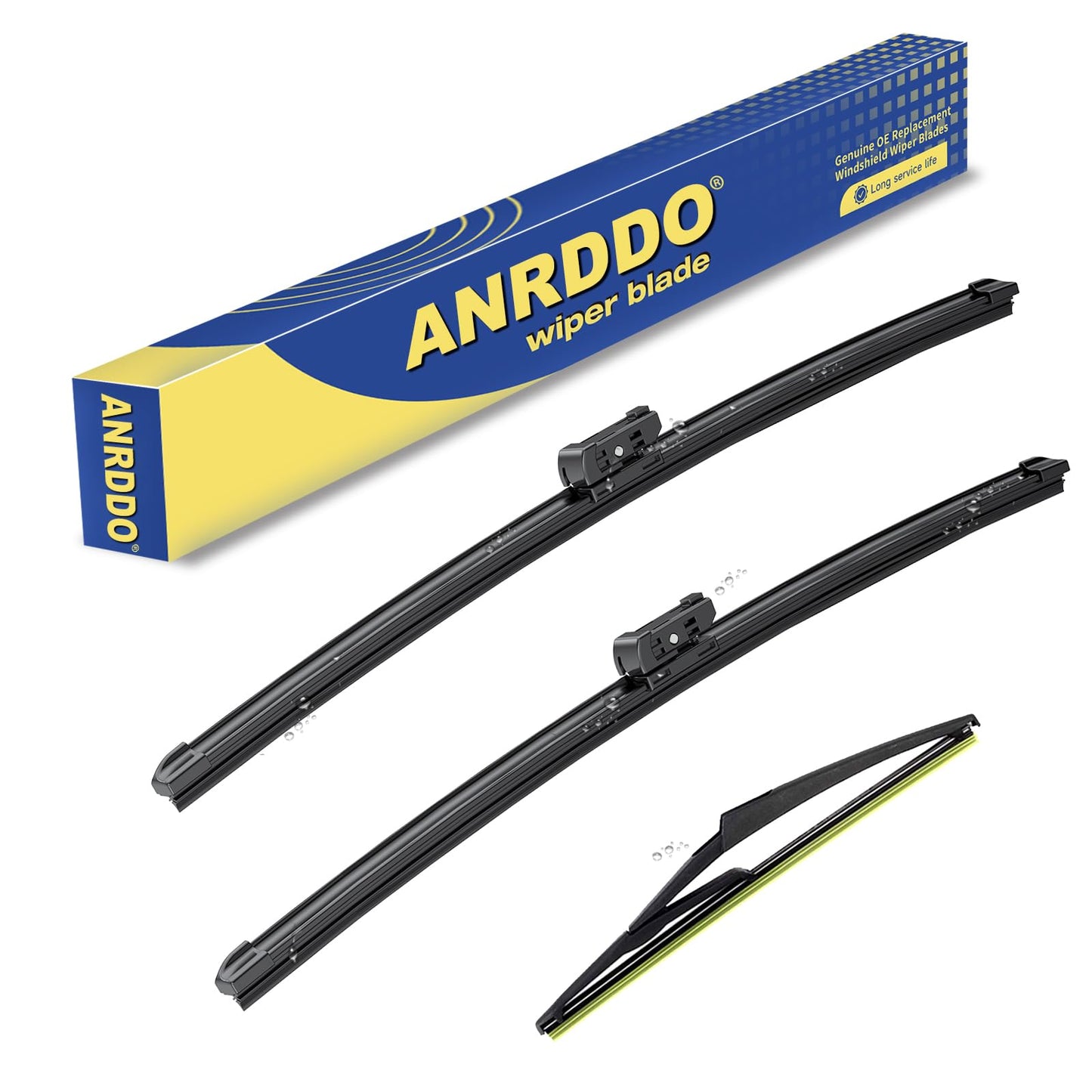 3 wipers Replacement For 2015 2016 2017 2018 2019 2020 2021 2022 2023 Jeep Renegade Windshield Wiper Blades Original Equipment Replacement - 22"+20"+11" (Set of 3) Top Lock