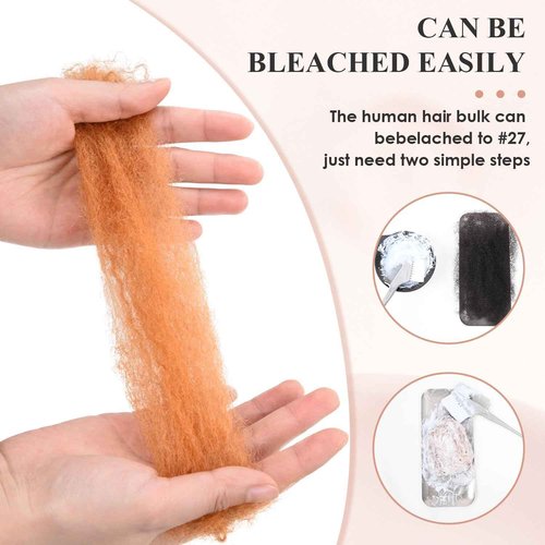 Teresa Springy Afro Twist Human Hair for Braids and Dreadlocks, Natural and Soft pre Fluffed Spring Twist Hair Can be Dyed and Bleached (22 Inch, 50g/Pack)