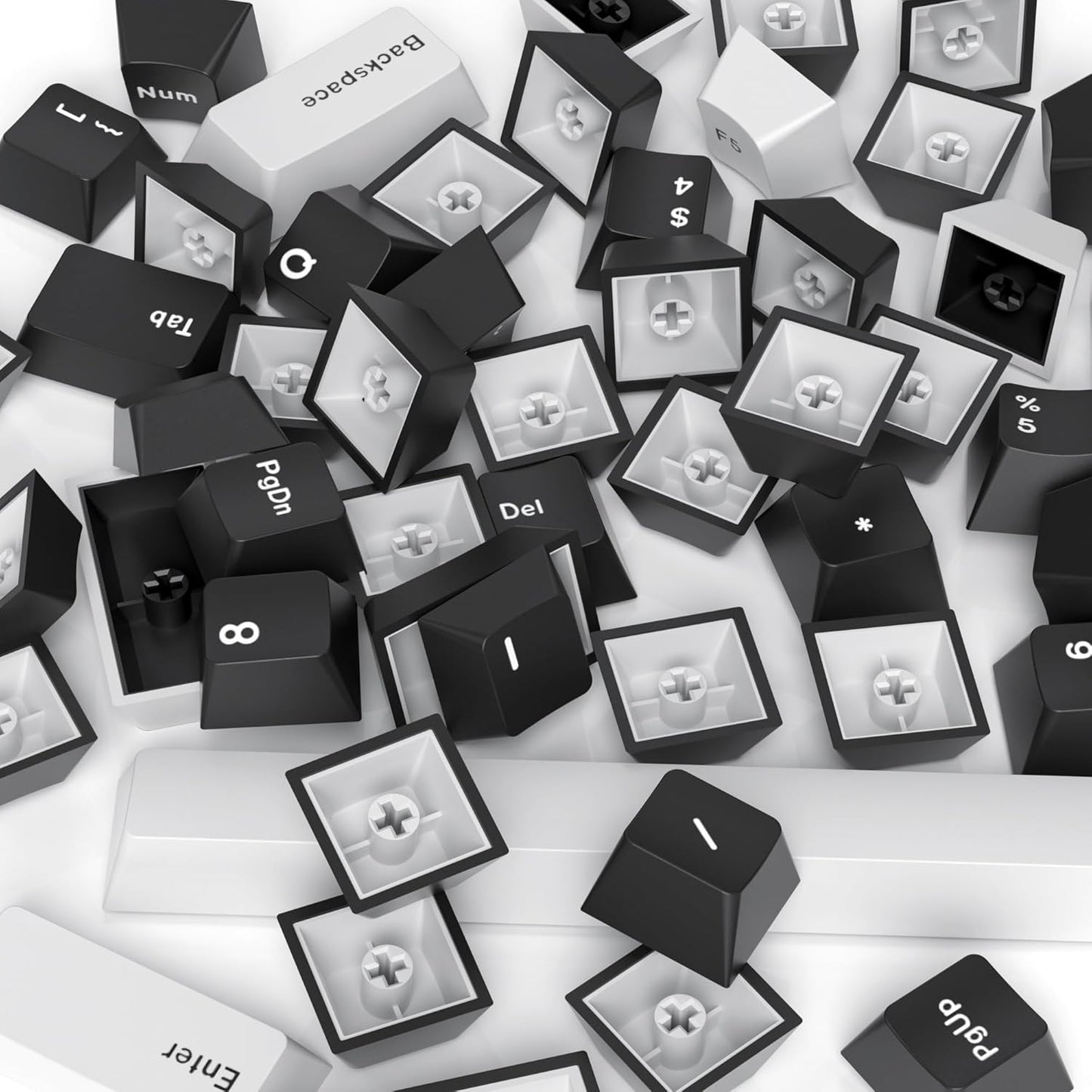 61 PBT Game keycap, 60% Backlight with Key Puller OEM Configuration American Layout, 87/104 Mechanical Keyboard (no Keyboard) (Ahris)