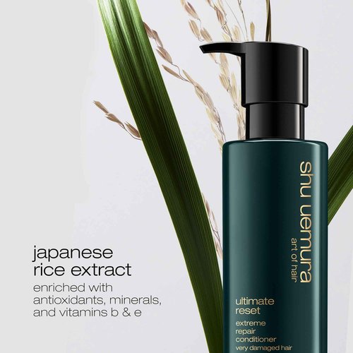 Shu Uemura Art Of Hair Ultimate Reset Extreme Repair Conditioner - Strengthens to Reduce Breakage and Split Ends, Deeply Conditions and Nourishes Damaged Hair, With Japanese Rice Extract, 8 Fl Oz