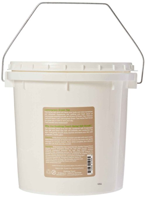 Soothing Touch W67365LG1 Salt Scrub Lemongrass Green Tea, 10-Pound
