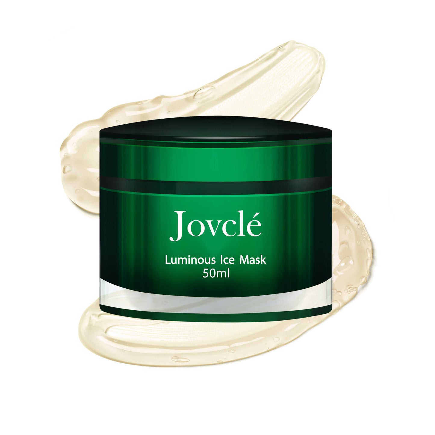 Jovclé Luminous Ice Facial Mask, Hydrating Gel for Sensitive Skin, Herbal-Infused Formula with Centella Asiatica, Astragalus, Ginseng & Osmanthus, 1.69 fl. oz