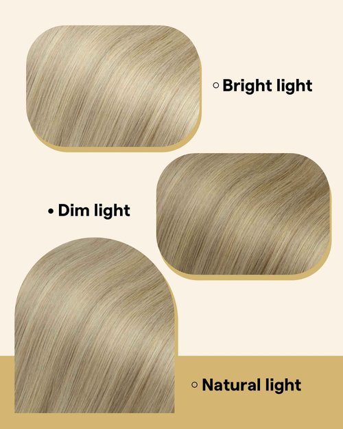 Ve Sunny Tape in Hair Extensions Human Hair Blonde Highlights Hair Extensions Tape in 24inch Human Hair Extensions Seamless 20Pcs 50G