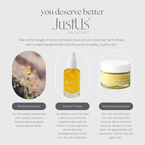 JustUs Skincare, Meta Ultimate Day + Night Treatment Cream, Advanced Hydrating & Anti-Aging Formula Rejuvenates & Moisturizes, with Peptides and Bacuri - 50ml / 1.67 oz