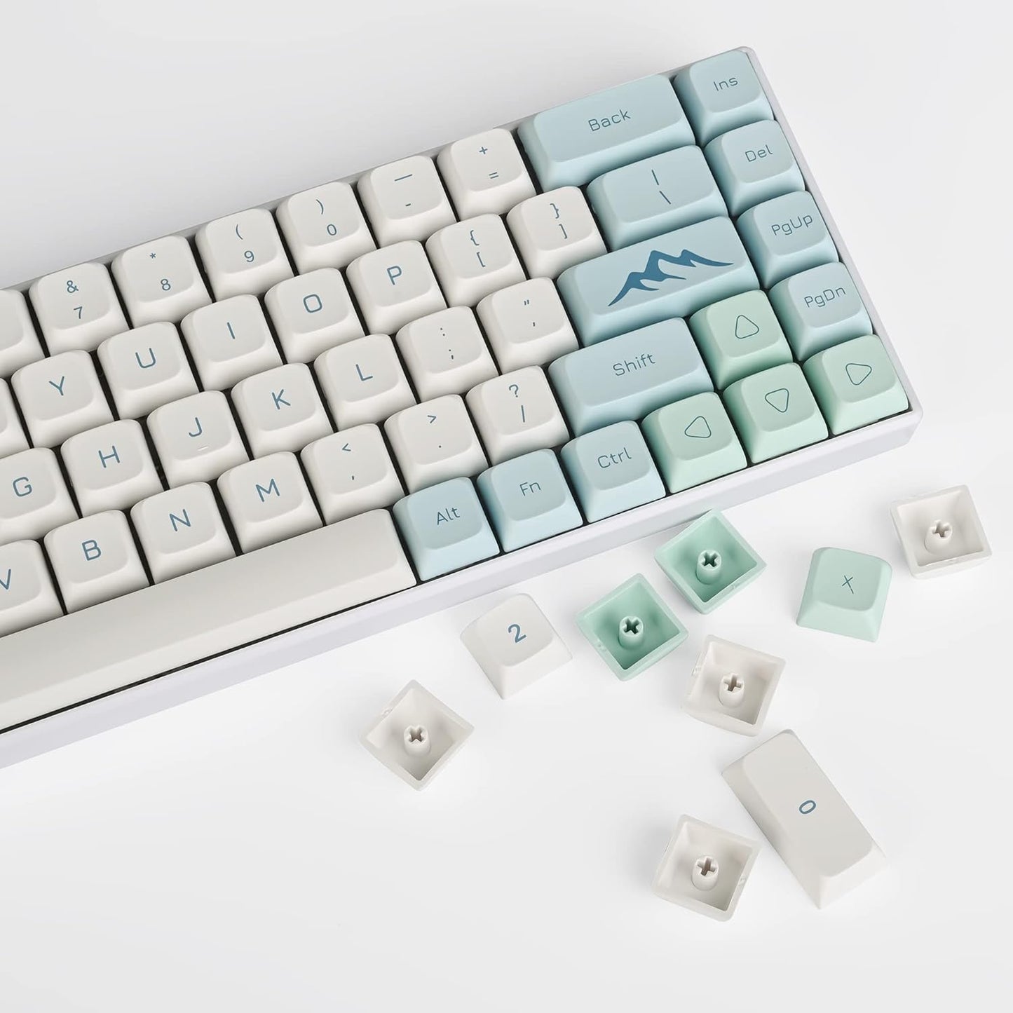 133 Keys PBT Keycap XDA Profile Keycaps Dye-Sublimation Custom Keycaps for MX Switches 60% 75% 100% Mechanical Gaming Keyboards(Caramel Bear)