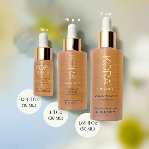 KORA Organics Noni Glow Hydrating Face Oil with Rosehip, Gua Sha Oil, Certified Organic, Cruelty Free, 1.01 fl oz - Beauty Products for Women