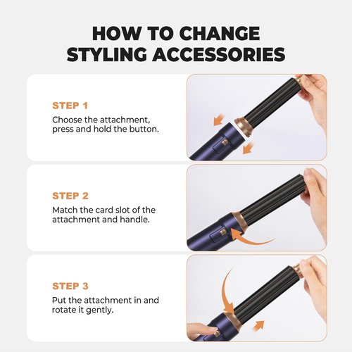 6 in ONE Blow Dryer Brush,Air Curling Iron