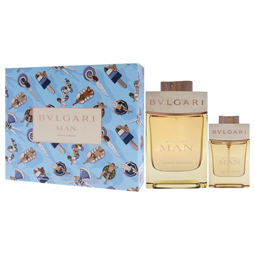 Bvlgari Man Terrae Essence by Bvlgari for Men - 2 Pc Gift Set 3.4oz EDP Spray, 0.5oz EDP Spray