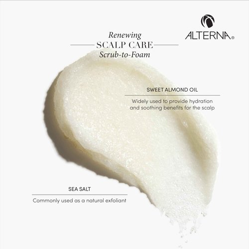 Alterna Haircare Renewing Scalp Care Scrub-to-Foam Vegan Scalp Scrub, 6 Fl Oz Nourishing and Exfoliating Scalp and Hair Treatment