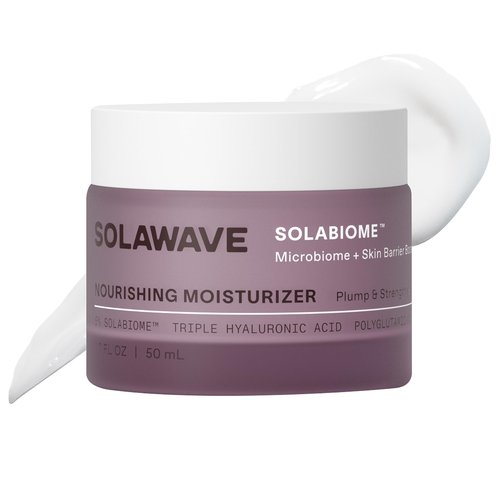SolaWave Microbiome + Skin Barrier Skincare Bundle (Cleanser, Jelly Mist & Moisturizer) with Hyaluronic Acid, Probiotics, Beta Glucan, Pro Vitamin B5, Gota Kula, Vitamin E Antioxidants