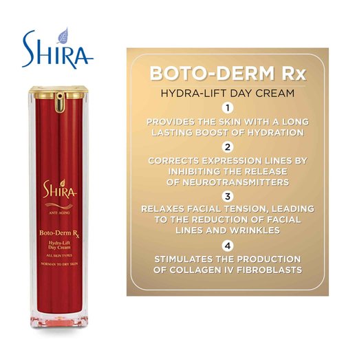 Shira Boto-Derm Rx Day Cream, 1.35 fl oz, Anti-Aging and Anti-Wrinkle Cream for Women, Skin Tightening Cream, Anti-Aging Skin Care and Wrinkle Treatment