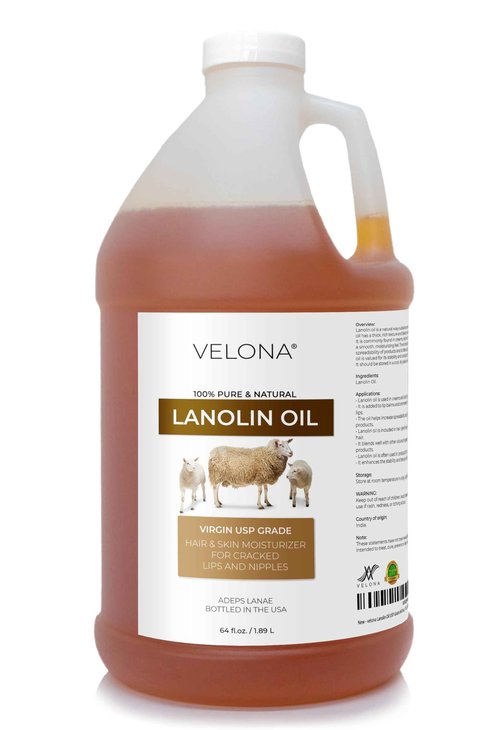 velona Lanolin Oil USP Grade 64 fl oz | 100% Pure and Natural Carrier Oil | Refined, Cold pressed | Skin, Hair, Body & Face Moisturizing | Use Today - Enjoy Results…