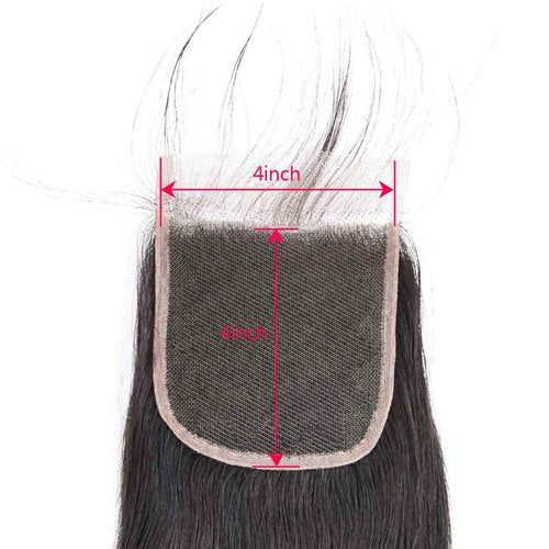 Beauhair Body Wave Human Hair Bundles with Closure 18 20 22 with 18"Closure 8A Brazilian 100% Unprocessed Brazilian Virgin Hair Body Wave 3 Bundles with Free Part 4X4 Lace Closure Natural Color