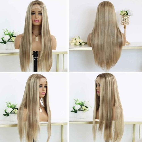 MACA BAKA Highlight Honey Blonde 13x4 Lace Front Wig