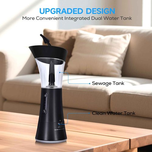 2025 New Upgraded ear cleaner earwax removal with One-Piece Waste Tank, Safe electric ear wax removal with Water Temperature Sensor,Ear Irrigation Kit & USB-A to C Cable