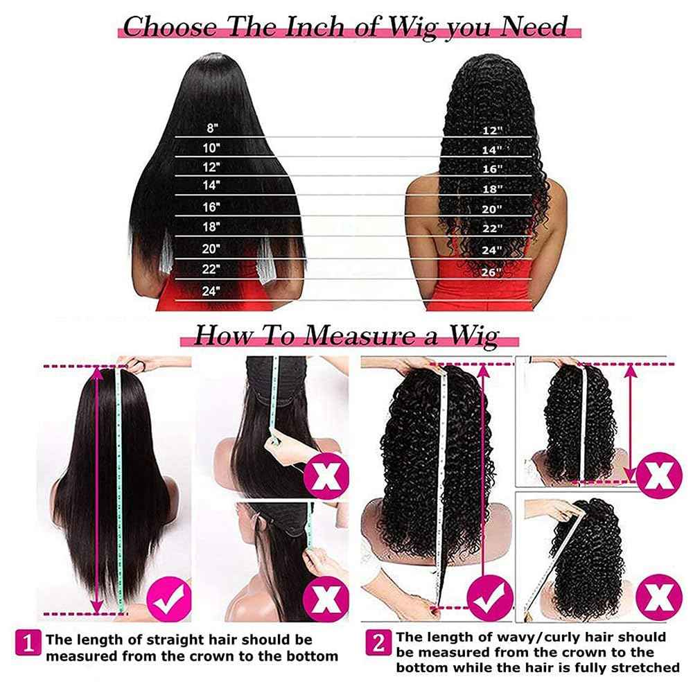 kloiynj U Part Wigs Human Hair for Black Women Deep Wave Human Hair Brazilian Hair Full Head Clip in Half Wig V Part Glueless Wigs Human Hair Pre Plucked U Shape Wigs (Natural Black, 14 inch)