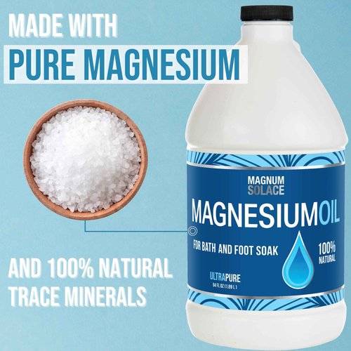 Pure Magnesium Bath Flakes & Magnesium Oil - 100% Natural Relief (3 Item Bundle)