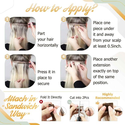 Full Shine 18 and 20 Inch Tape in Hair Extensions Balayage Human Hair Extensions Natural Black #1B Fading to Ash Blonde 18 50 Gram 20 Pcs Ombre Hair Tape in Adhesive Hair Extensions