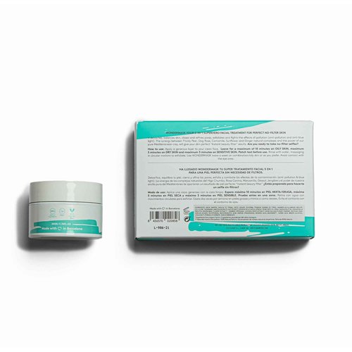 COCUNAT - Wondermask - Cleansing Facial Mask - Detoxifies, Exfoliates and Balances - Closes and Refines Pores - Oily and Combination Skin - Removes Impurities - Pimples - Acne - 50ml